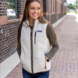 Patagonia Retro Pile Vest in Cream Color